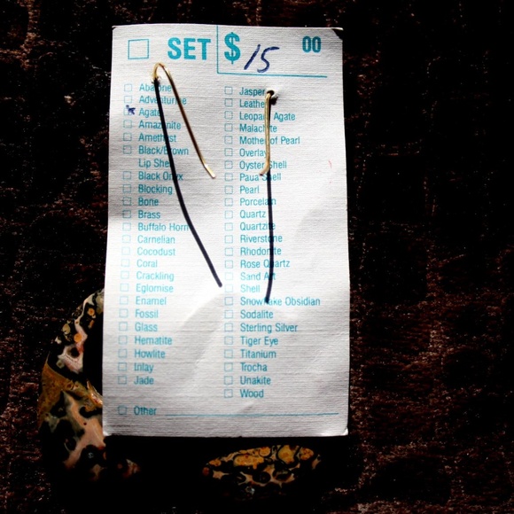 Vintage Karla Jordan - Leopard Agate Earrings - Picture 4 of 4